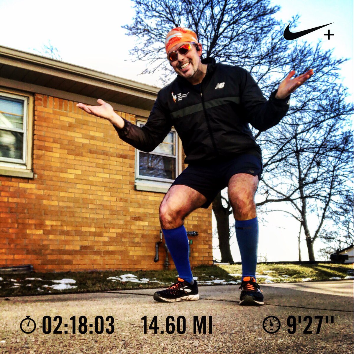 Some days you win the run. Some days the run beats you. 2day was the latter. Overslept. Tired body. But training 4 the @mke_marathon must go on. Weather was beautiful. I’ll take that every day. Sweating like crazy in my <a href="/newbalance/">New Balance</a> <a href="/nycmarathon/">TCS New York City Marathon</a> jacket!
#bibchat #MKEMaraBR #run