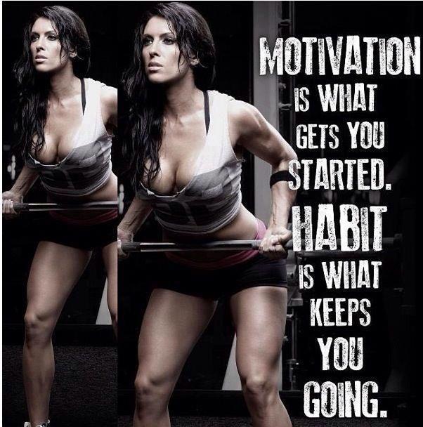 Motivation is what gets you started! Habit is what keeps you going! #motivation #fitness #goals