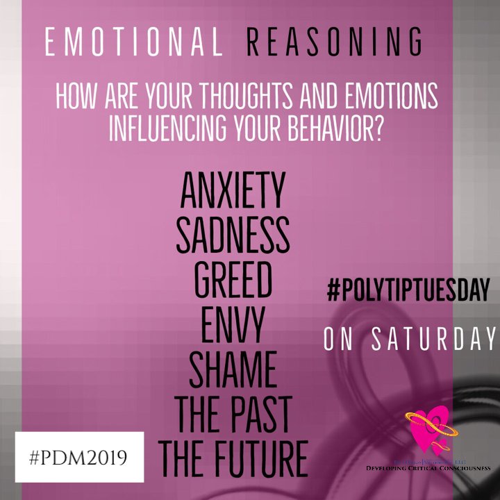 blacksexgeek's tweet photo. #PolyTipTuesday on Saturday🥰 “If it feels good, it’s good.” “I feel your lying.” Reactiveness and explosiveness is about emotional control. 
Pausing in a place of intense emotion is a skill. - ask yourself - do I want to move away or toward the _____? #polyamory #nuthinbutluv💋 https://t.co/ziHRrJWu34