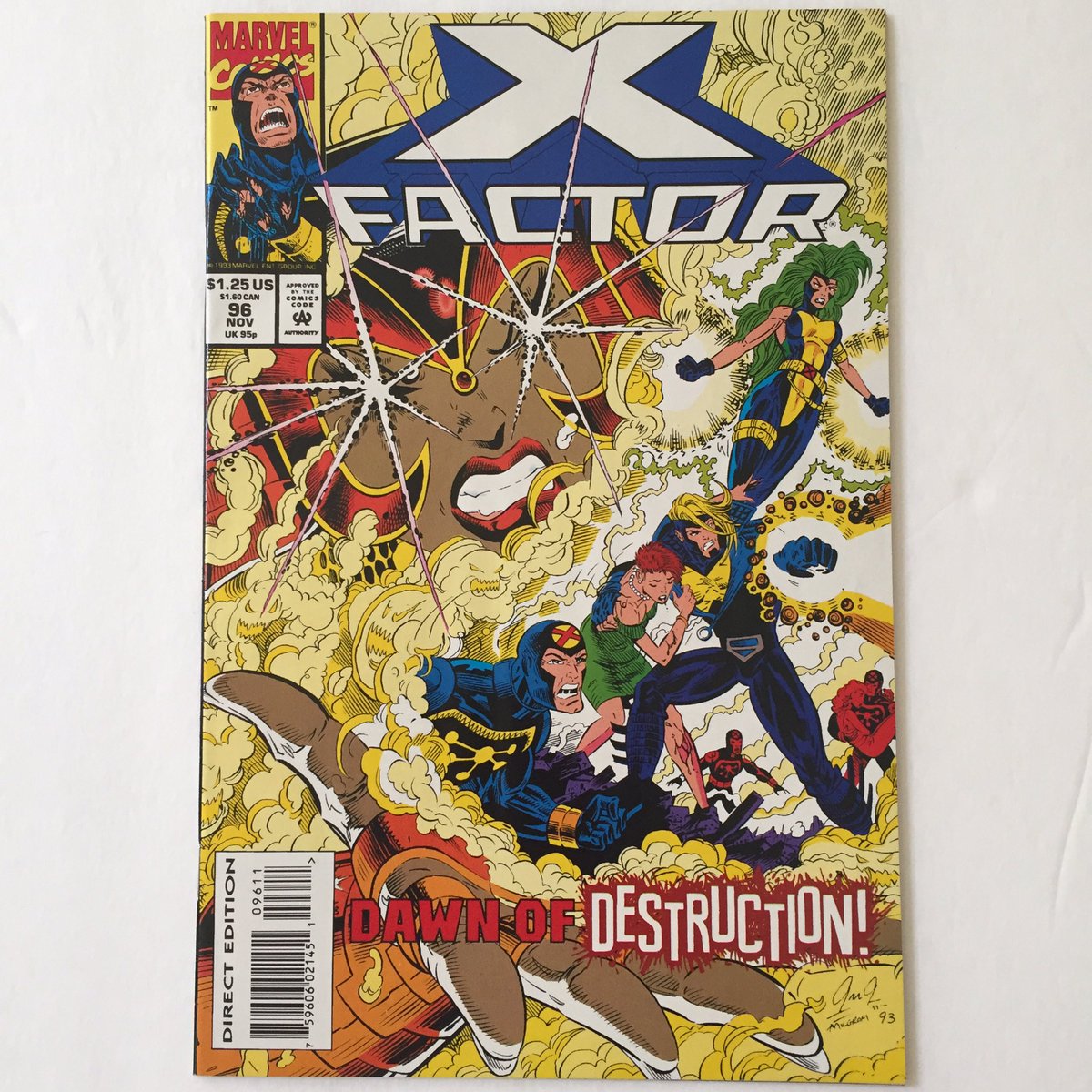 THEKevinMiller's tweet photo. #dawnofdestruction #issue95 #xfactorcomics #overcommit #marvel #90scomics https://t.co/FtLhKc6xOo
