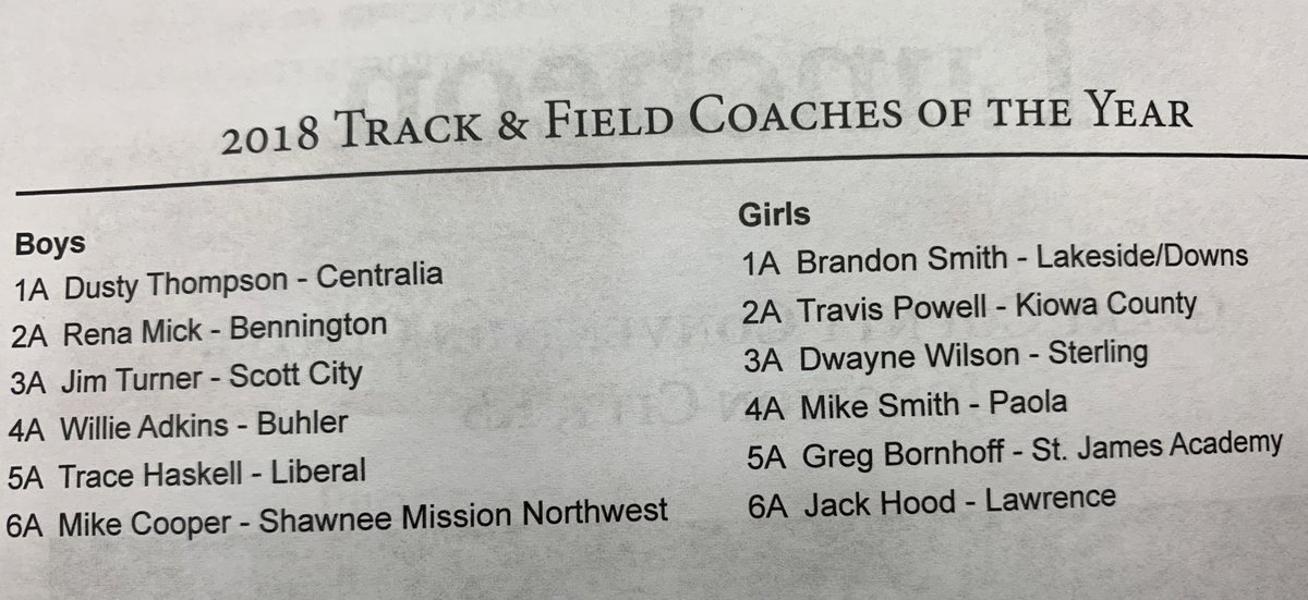 Congratulations to Coach Trace Haskell for being recognized as the 5A Boys Track &amp; Field Coach of the Year today! Well deserved for a hard working, dedicated man who is passionate about USD480 &amp; Redskin Athletics. #ItsAGreatDayToBeARedskin <a href="/mrt1035/">Trace Haskell</a> <a href="/LHS_Redskins/">Liberal Redskins</a> <a href="/USD480/">USD480</a>