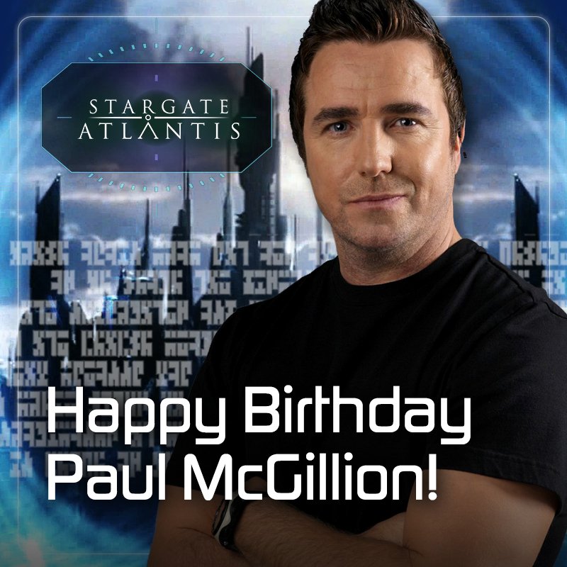 Happy birthday to the first Chief Medical Officer of the Atlantis expedition, Paul McGillion! 