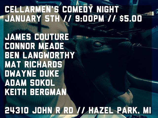 CellarmenComedy's tweet photo. Tonight y'all
.
.
.
#standupcomedy #detroitcomedy #hazelparkmi #detroitcomedyshows #hazelparkmichigan #ferndalemichigan #ferndalemi #madisonheightsmichigan #madisonheightsmi #birminghammi #detroitshows #detroitweekend https://t.co/GGbTZhQ6XL https://t.co/vbNVvDdwzf