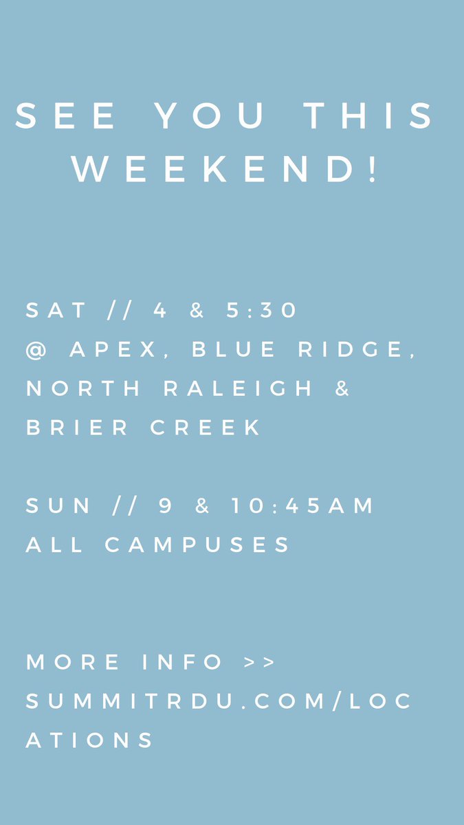 Join us! 

summitrdu.com/locations