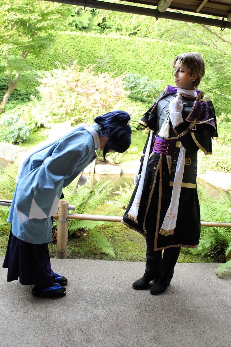 Tiixchan's tweet photo. [Cosplay]

That moment when Yasusada confesses to hasebe that he messed with the timeline

📷@wtfamidrawing
Yasusada @Heishichoo 
Hasebe me

#toukenranbu #刀剣乱舞 #torabu https://t.co/UVlo2FVUth