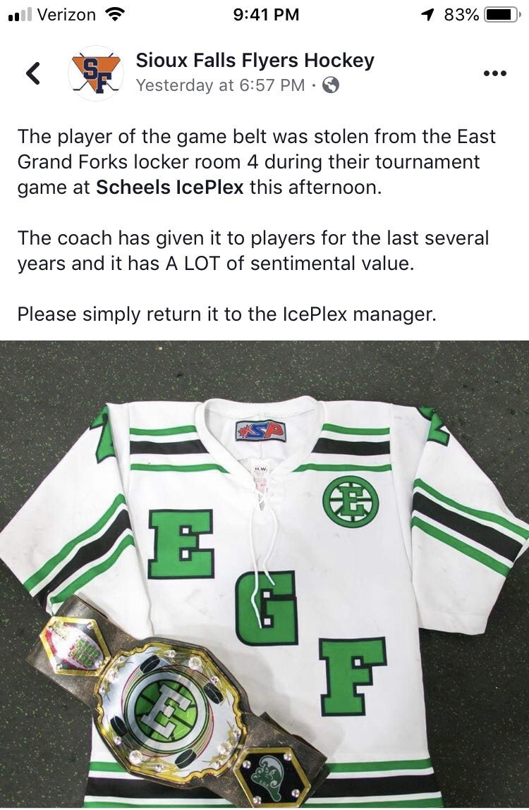 Great news. The Belt has been returned home!