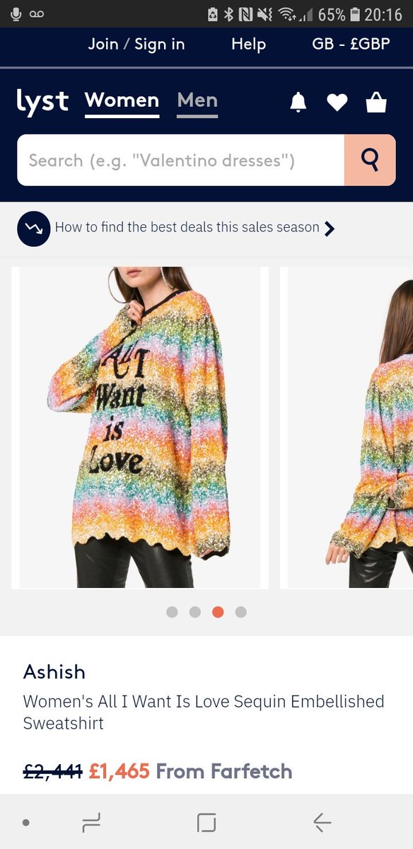 cheriedavino's tweet photo. Just did a search for J.Hudsons sweater, because i love it..... check out the price tag 🤑. Yeah i don't think illbe ordering that.
#thevoiceuk
#jenniferhudson
#alliwantislove https://t.co/1ldZfM35Bk