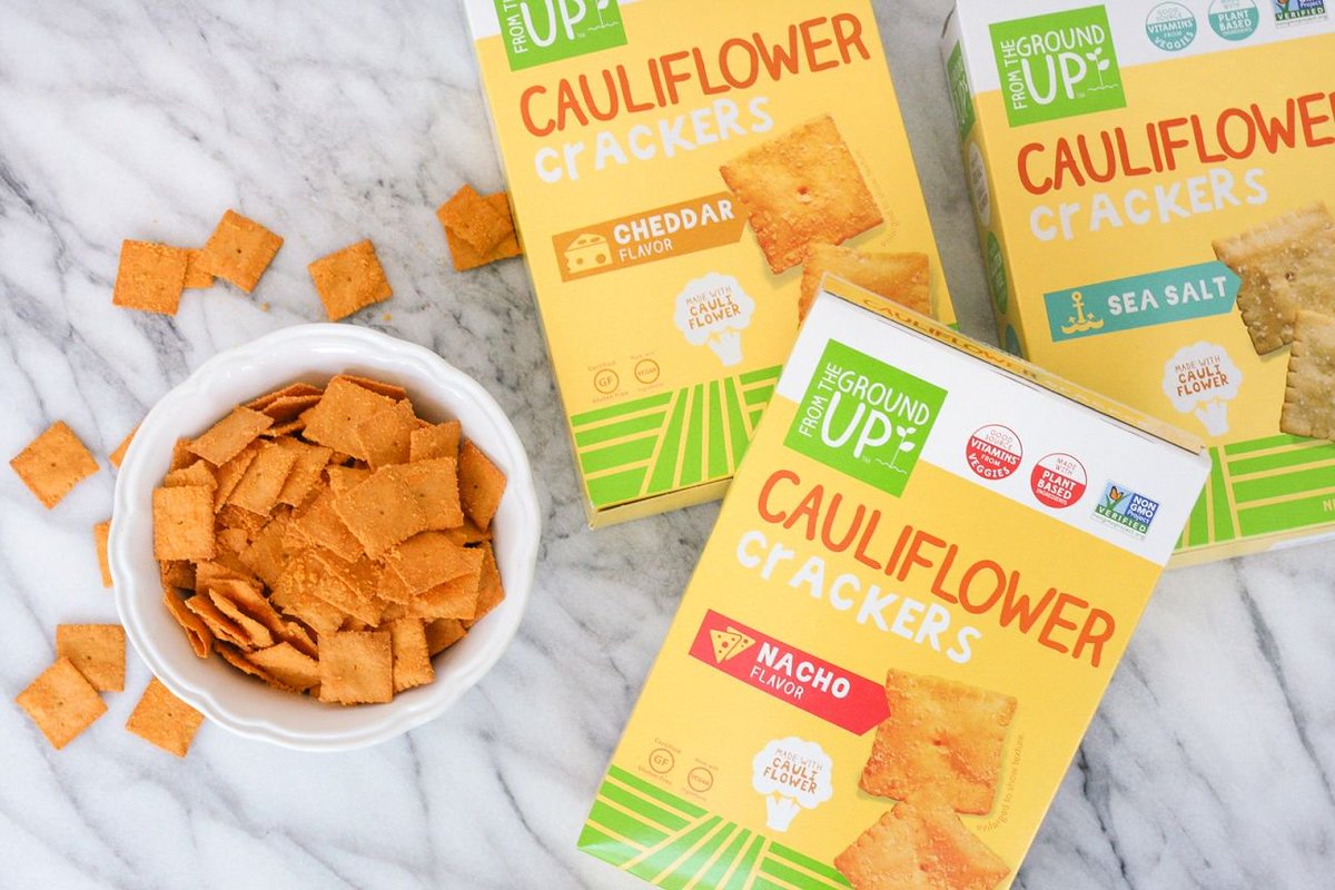 Festival Foods On Twitter New Year Means New Snacking Routine Snack Smarter In 2019 With Real Food From The Ground Up Snacks Cauliflower Crackers These Crackers Come In 3 Delicious Flavors