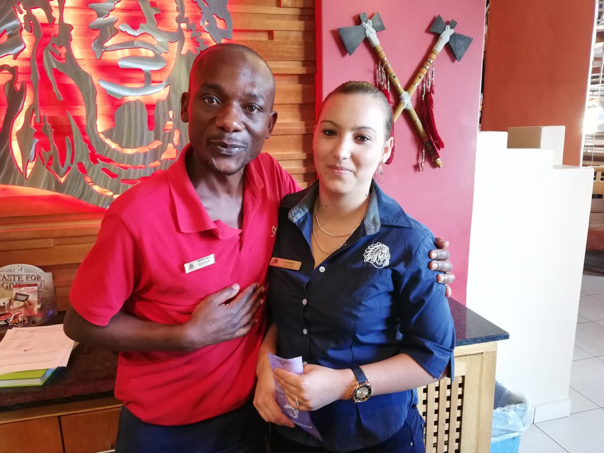 Top Class service by Leonardo at the Spur at Canal Walk this morning