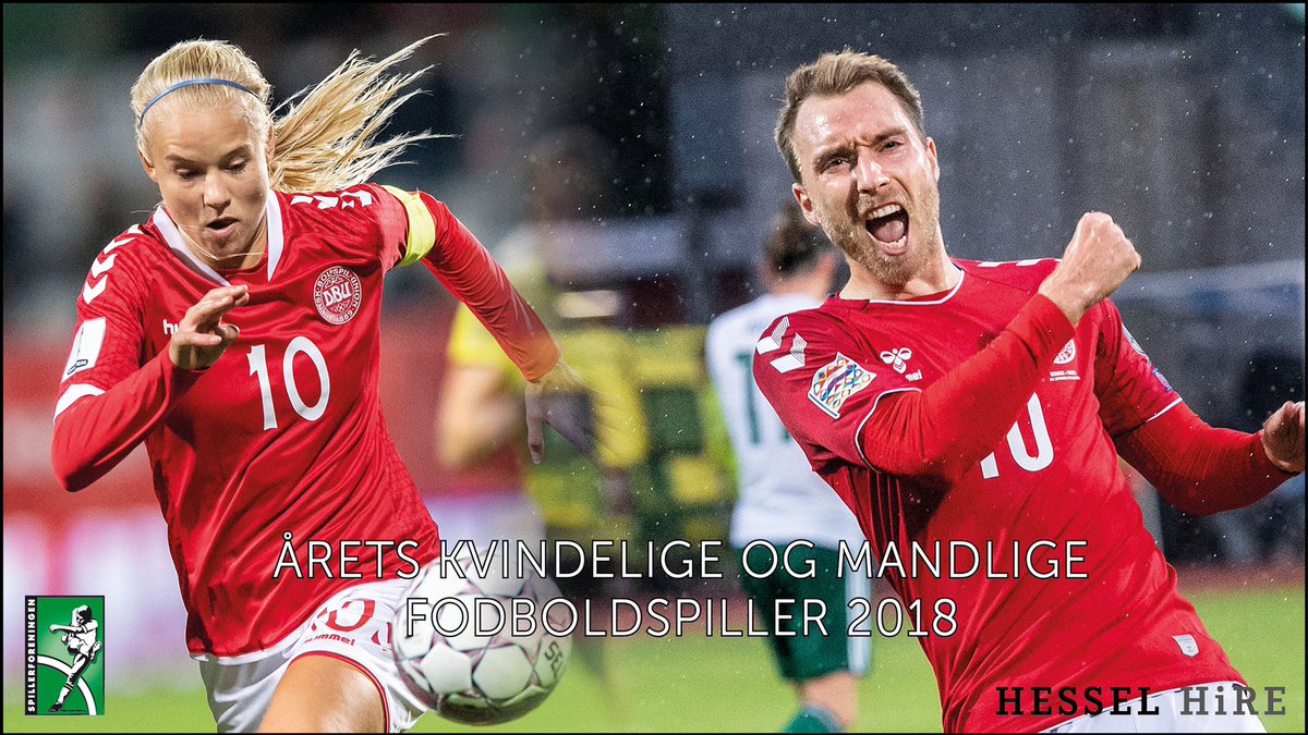 Spillerforening's tweet photo. 🏆 Harder og Eriksen bliver på tronen
🥇 De er netop blevet kåret til Årets Kvindelige og Årets Mandlige Fodboldspiller 2018
💪🏼 Det er imponerende femte gang, begge spillere vinder titlen og dermed rekord – stort tillykke!
👉🏼 https://t.co/XiIXbWKBuH

#sport2018 https://t.co/NK1rq2FqST