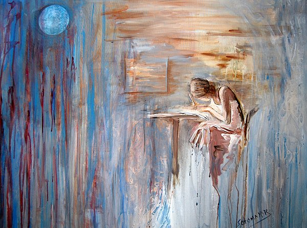 Writing her Heart Out
Acrylic on Canvas