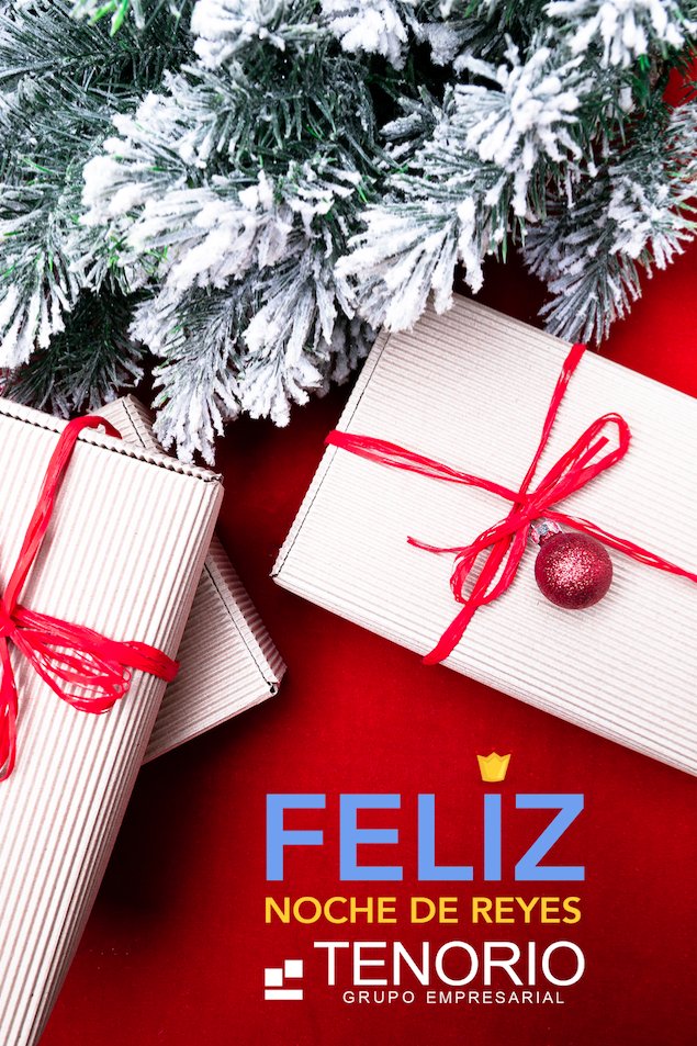 TenorioGrupo's tweet photo. ✨ Desde @TenorioGrupo  os deseamos #FELIZ #NochedeReyes! 🎁
https://t.co/o5fLraMHXR https://t.co/LBOOL28dGK