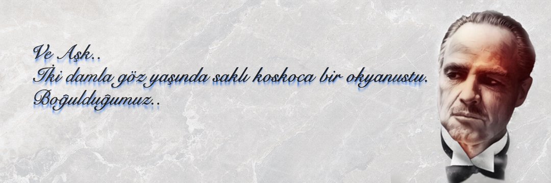 Ve Aşk..
İki damla göz yaşında saklı koskoca bir okyanustu.
Boğulduğumuz..