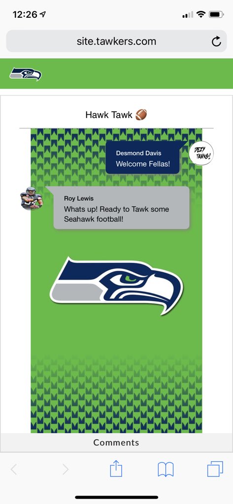 Tawkers's tweet photo. Join @NFL @seahawks alumni @jordanbabineaux @MarcusTrufant and @RoyLew34 for a #gameday live chat! https://t.co/3wTfuGHMer #nfl #football #seahawks https://t.co/H70HEaetIv