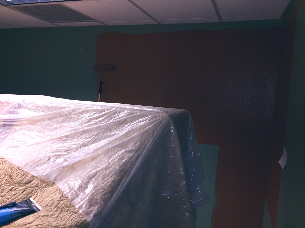 Sierra4AZ's tweet image. It’s painting day at the #AZHouse. Our yard guy Joe is a master of all household crafts. We are painting my office and @aaron4az office. We will be ready for opening day on Jan 14.