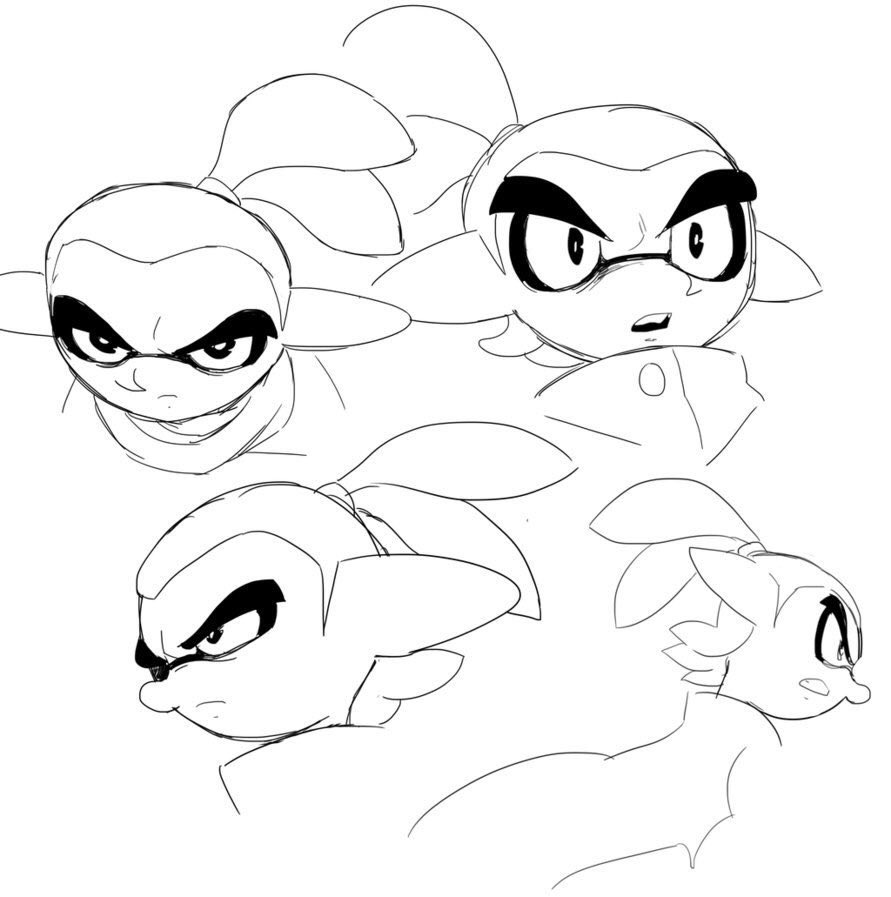 enjoy some doodles that were meant to be colored 