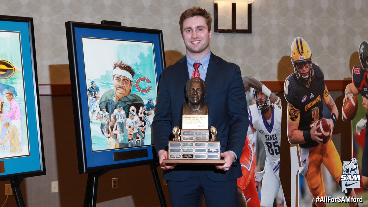 MAAAAN!!! Extremely blessed and honored to be awarded the 2018 FCS Stats Walter Payton Award.. thank you to God and everyone who has helped me along the way, especially my teammates, coaches and my family! Thanks to everyone who has reached out to congratulate me! You guys rock!!