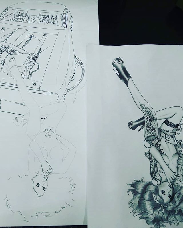 AlexP_Design's tweet image. #garagegirls №2.1

#tattoogirl #pinup #cargirl #rockergirl #chevrolet #camaro #twinturbo #protouring #firstgen #fbody #art #sketch #drawingcars #prismacolor #copic #alexpetrovdesign #customdrawing #carbon #widebody #tracktool #autocross #racecar