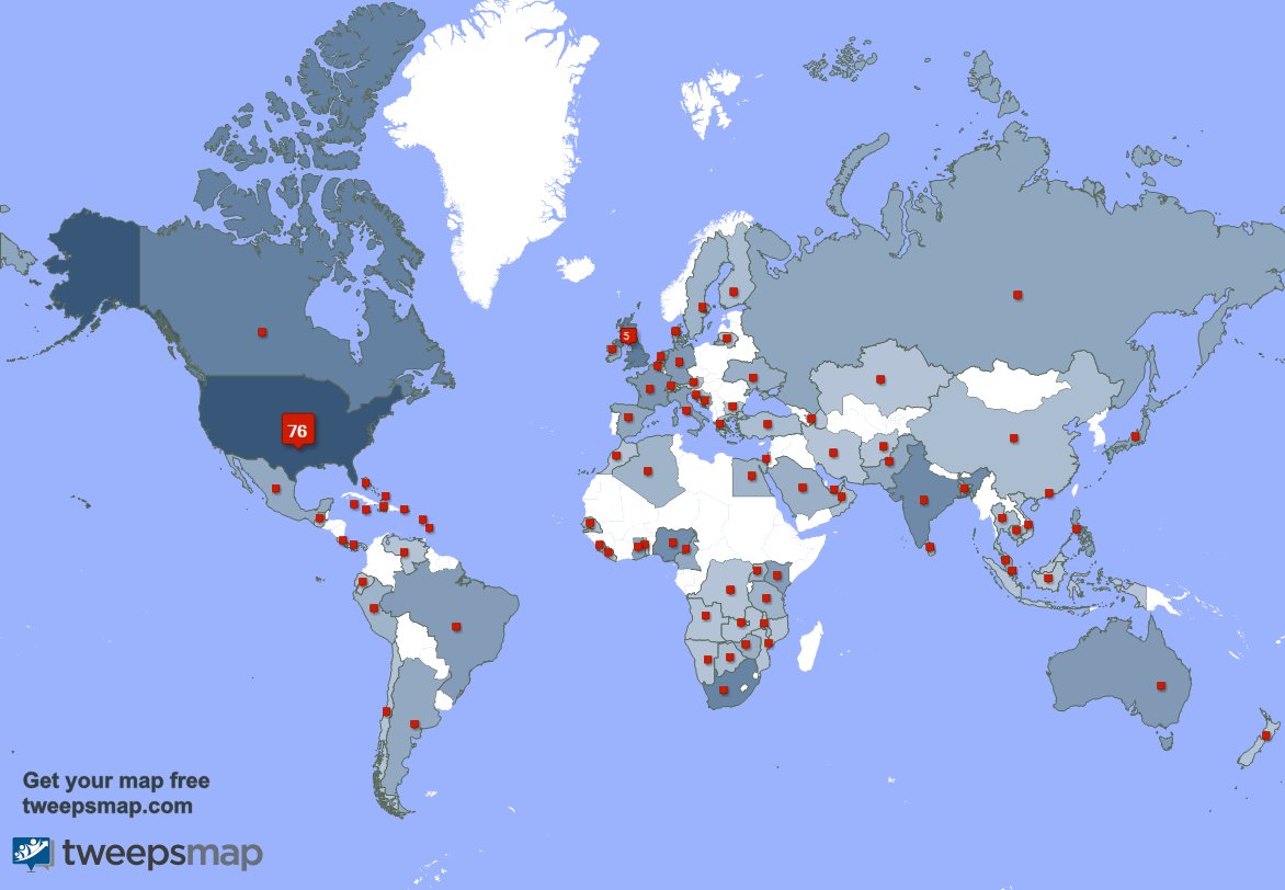 We have 23 new followers from USA 🇺🇸, and more last week. See tweepsmap.com/!SonPlayy