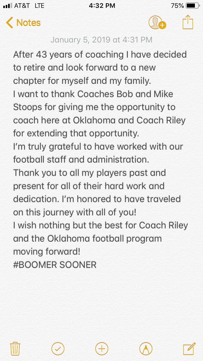 Tim Kish (@ou_coachkish) on Twitter photo 