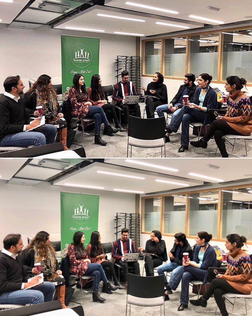 PakSoc Presidents meeting with the <a href="/SAFoundationN/">Shahid Afridi Foundation</a> UK Team to plan and discuss upcoming projects and events with the hope of making a positive impact for the less privileged back home 🇵🇰 

Watch this space for further announcements #HopeNotOut