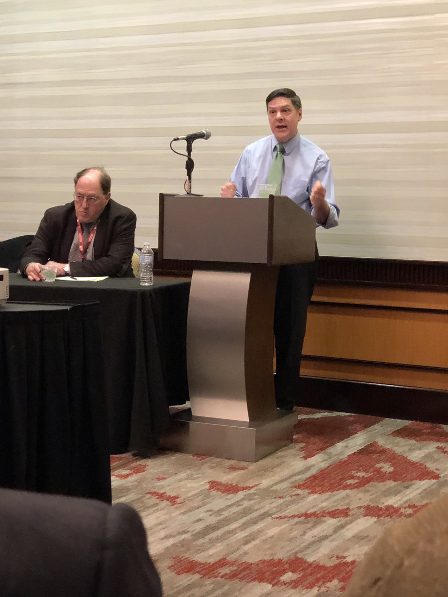 OnlineAfit's tweet image. Attending the @EvolutionaryEco Presidential Address by Charles Whalen who makes a clear, institutional economic case for the necessity of the prioritization of the right to work. #ASSA2019 #institutionaleconomics #heterodox #JobGuarantee #righttowork