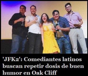 HOYdallas's tweet photo. #JFK2 #OakCliff Stand-up Comedy Show: 7 de enero de 2019 | 7:30 PM โ 10 PM | Texas Theatre, 231 W Jefferson Blvd, Dallas, Texas 75208. #Latinos #Dallas https://t.co/e41MSDFNen https://t.co/Dw6EVKggrw