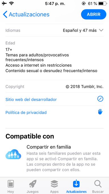 Tumblr es un bueno para nada, ah&iacute; sigue informando que maneja contenido erotico entonces para que mierda<a href="/tag/poetweet"class="tags"><span>#poetweet</span></a>