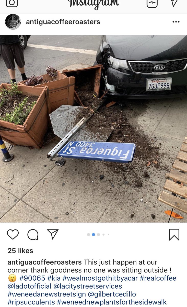 North Figueroa is deadly by design, luckily it’s cold &amp; no one was sitting outside, or they’d be dead. We need to implement the #Fig4all safety upgrades that @gilcedillocd1 cancelled.  #LAgrimStreets