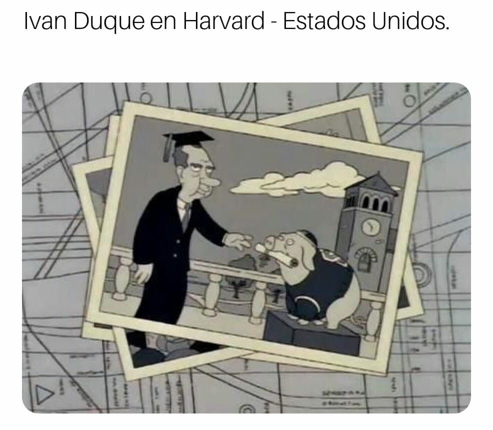 El subpresidente <a href="/IvanDuque/">Iván Duque 🇨🇴</a> en <a href="/Harvard/">Harvard University</a>
