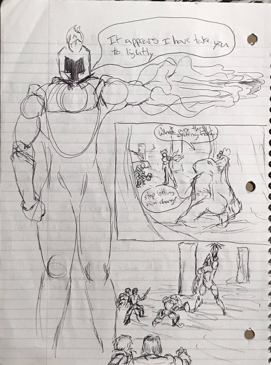 OfHeroes_comic's tweet photo. Very rarely does something I imagine actually make its way to the page, but today it did. I’m very pleased. #makeingcomics #webcomic #comics #pleasedwithmydrawing #eraofhighmagic https://t.co/XqvYtvsrOz