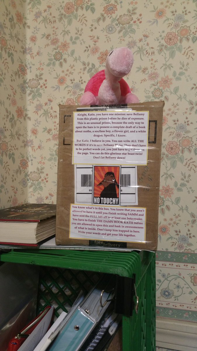 KatjaBookDragon's tweet photo. Which, for anyone who cares, means I am FOUR CHAPTERS away from getting to open this #amwriting #saveBellamy https://t.co/3mDCSAGG6s