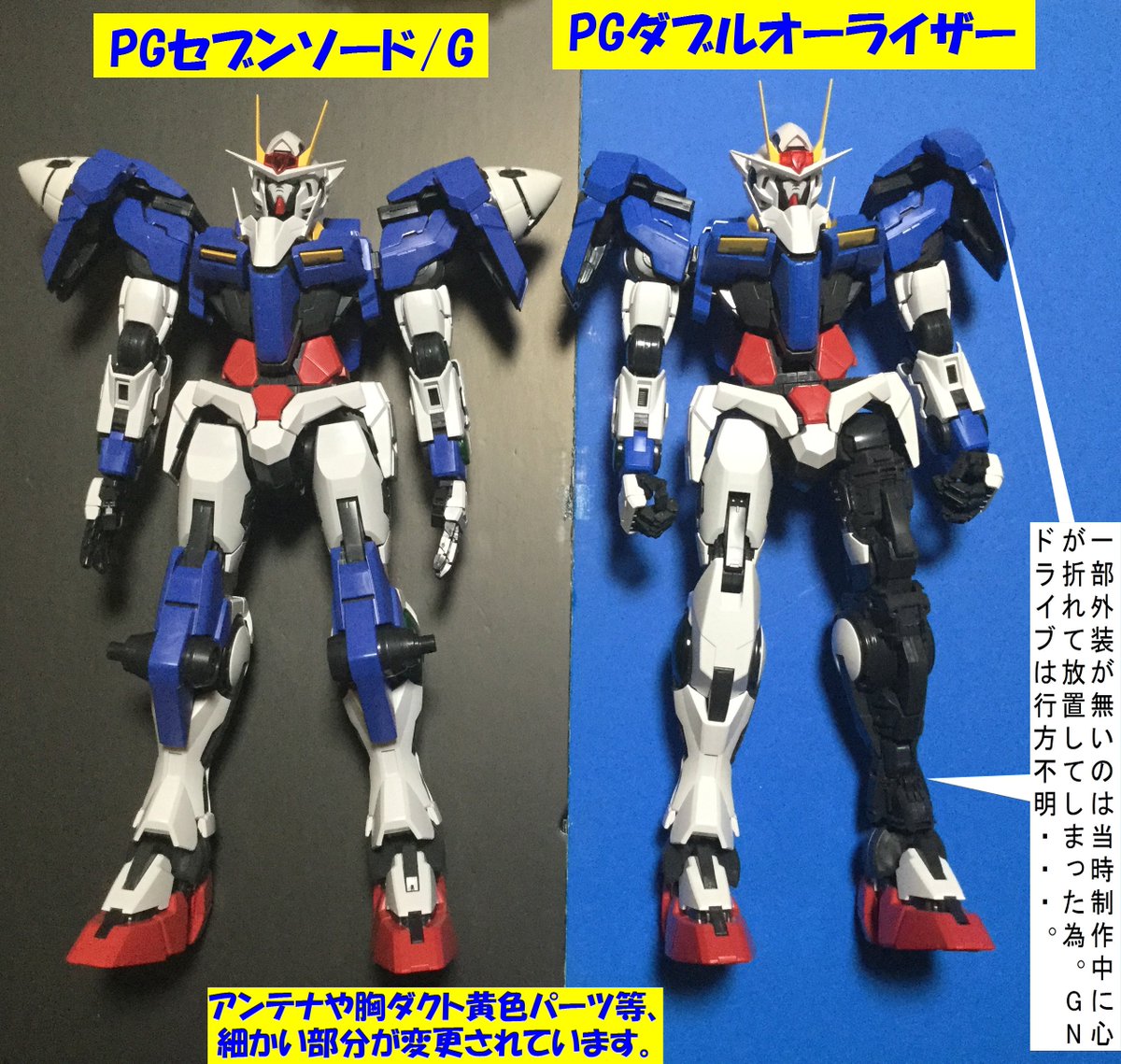 PGダブルオーライザーのOOGが見つかったので新旧比較写真をご覧 