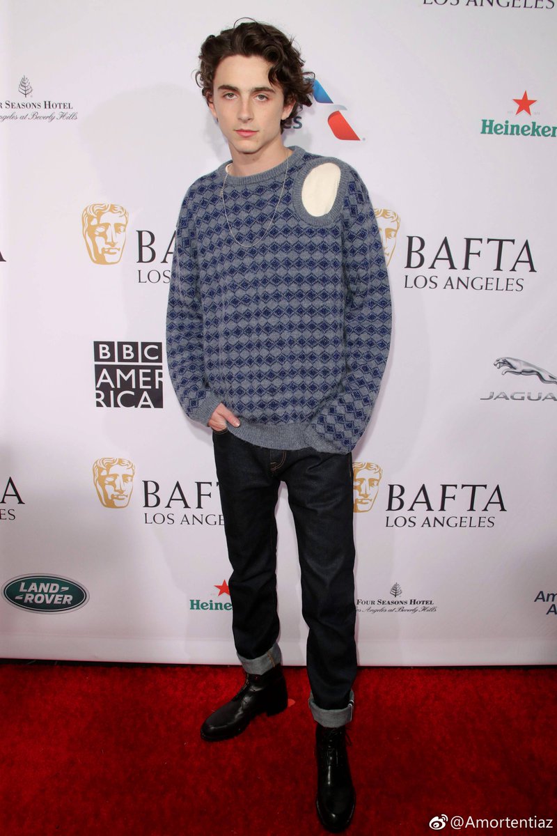 TChalametBra's tweet photo. 📷|| Timothee Chalamet no #BaftaTea hoje em L.A 

(https://t.co/fzHYzeLnMU) https://t.co/apradbm7rd