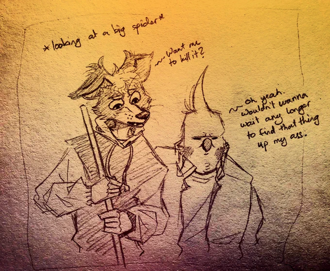 My characters yapperin' n' banterin' 