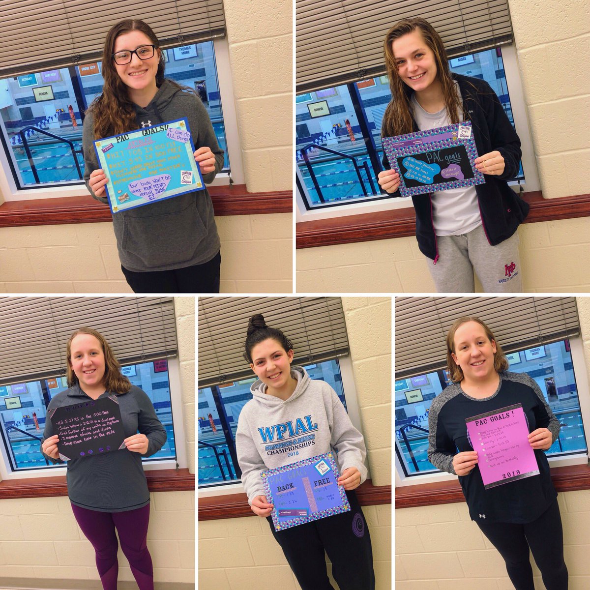 chathamu_swd's tweet photo. “Setting Goals is the first step in turning the invisible into the visible.” This week of #WinterBreakTraining was focused on the road to PACs, and what better way to end the week than by writing our goals down and then working on them. Every. Single. Day. 💪🏼🏊🏼‍♀️🐾 #ChathamSwimDive https://t.co/54JUyClqy8
