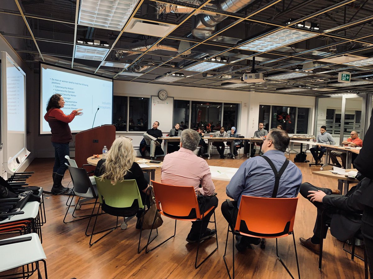 WomanCyberDef's tweet photo. Thanks to @Cyber_NB and Heather MacLean for a wonderful consultation in Fredericton! Learning more and more each day about the barriers facing women in cyber and network security. #cyber #women https://t.co/XIoRJZESEP