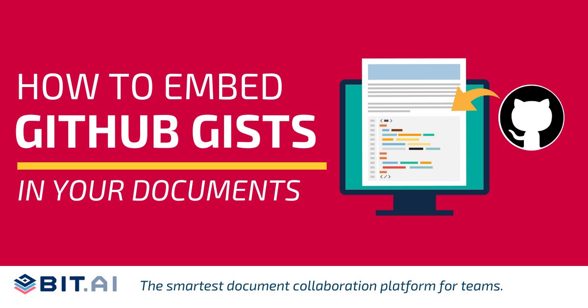 Bit_docs's tweet photo. Embed GitHub Gists in Your Bit Documents. Cool, right?
#github #documents #embed #collaborate #githubcode #teams
https://t.co/FH8tgGHKz0 https://t.co/99Cbhv5qoe