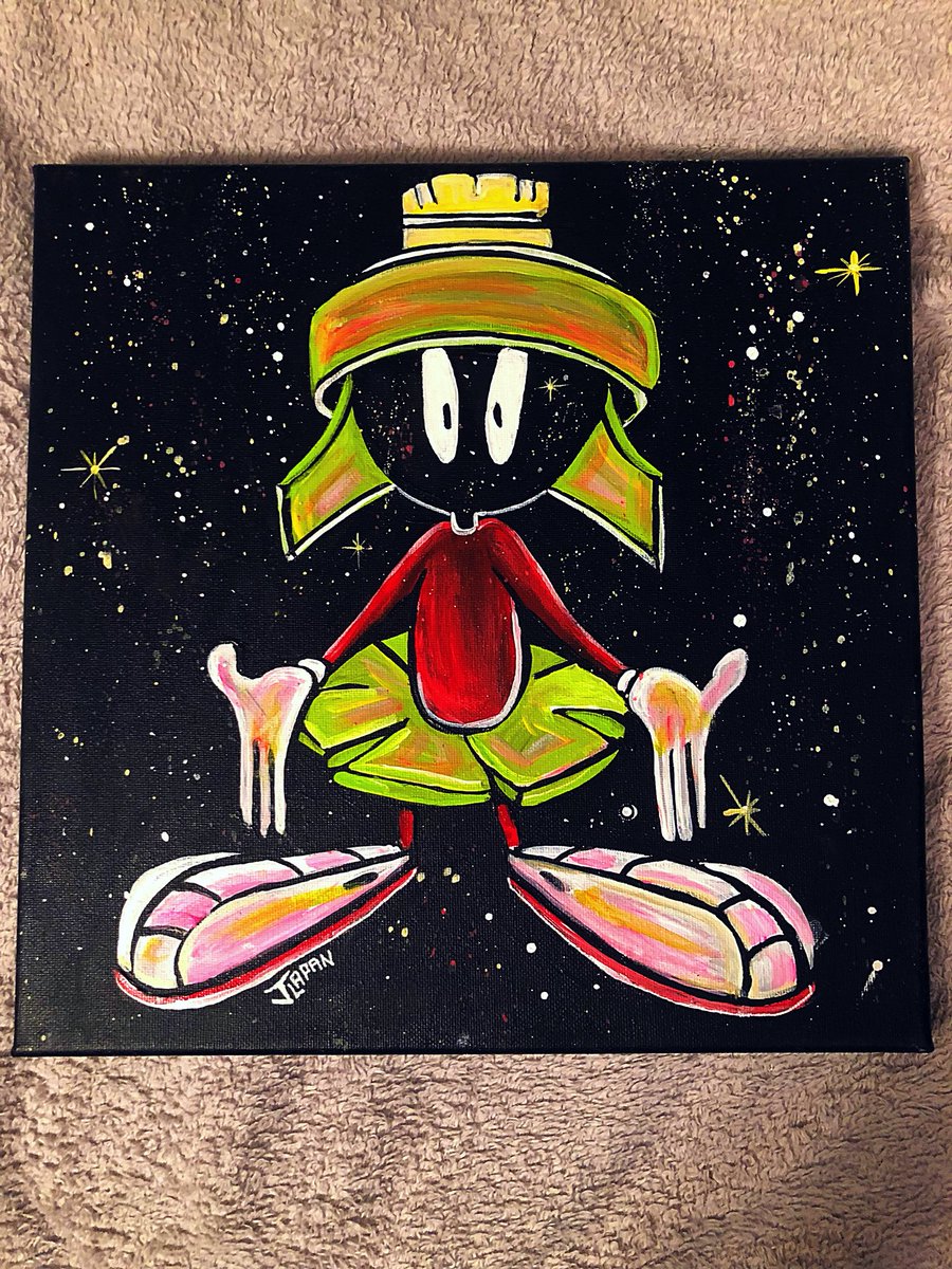 liquid_dreaming's tweet photo. ✨GIVEAWAY✨

Prize:
💙 Original 12x12 in. Canvas of Marvin The Martian! 

Rules:
✌🏼FOLLOW ME &amp; RT this!

This is my first Giveaway on Twitter. I will be doing plenty more! Along with posting a ton of art for sale. ONE LOVE! https://t.co/v4McpRnAtI