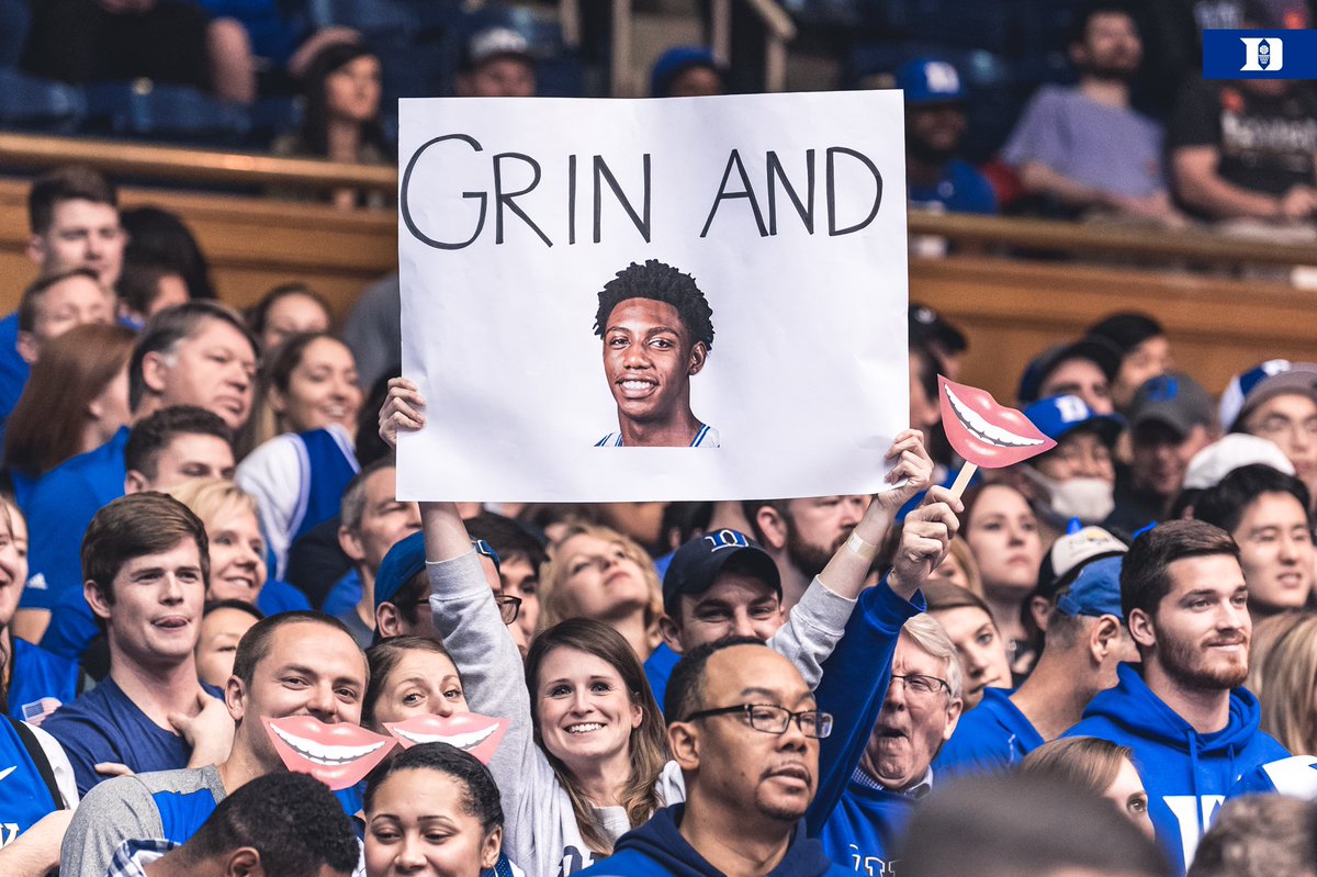 DukeMBB's tweet photo. Crazies are ready for the ACC opener. Let’s get it. 

#HereComesDuke #StayCrazie 😈😈😈😈😈 https://t.co/nphXdrnYnm
