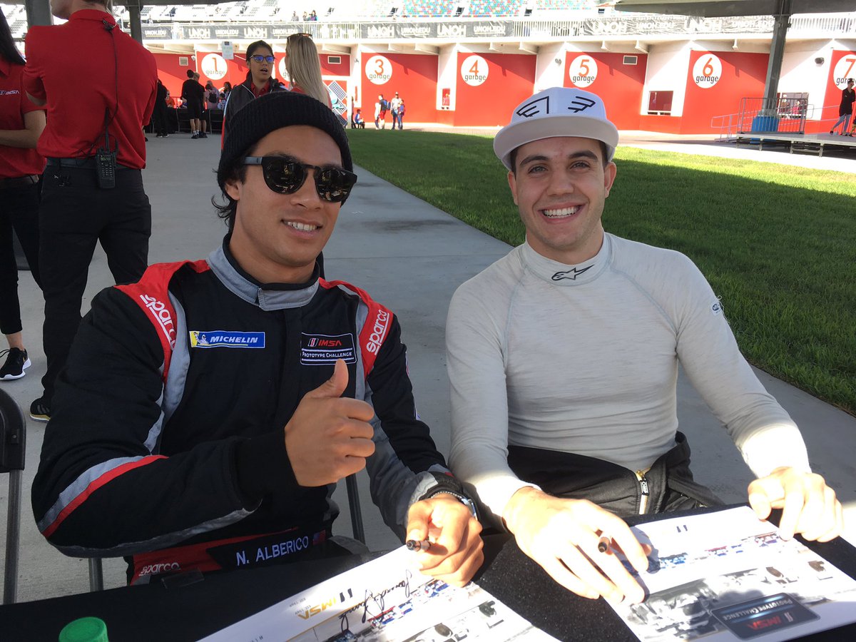 Viclovesracing's tweet photo. @RACERmag @ansamotorsports @neilalberico @leolamelas25 Big congratulations!! Nice to meet you at autograph session :) #ImGoodLuck 😉 https://t.co/CPe0e261qQ