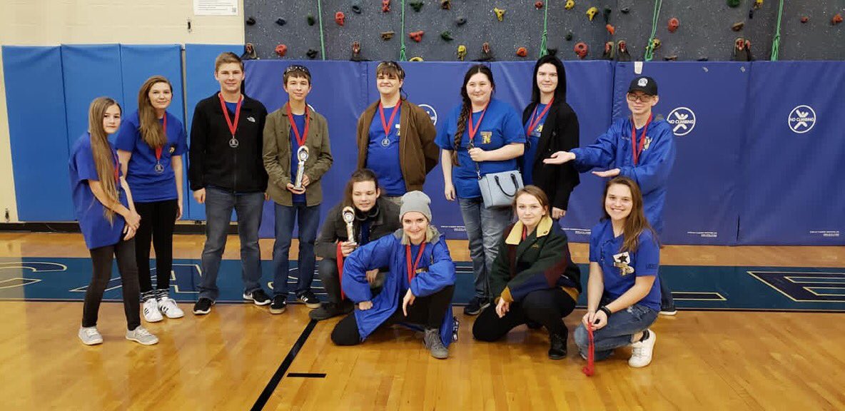 NobleBearBotics's tweet photo. At our second qualifier in Newcastle, OK. We came out in 1st in the Think Award and 3rd in the Motivate award. And for the first time, with our chosen alliance, Revolutionary Robotics, we ranked number one in the competition. We could not be more proud nor more thankful. https://t.co/q0DY9GAzt8