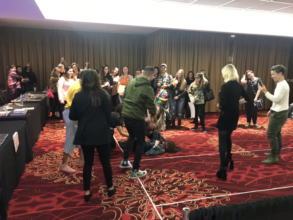 UnityEventsCA's tweet image. It isn’t #UNITYDAYS until there’s an impromptu dance party and wrestling