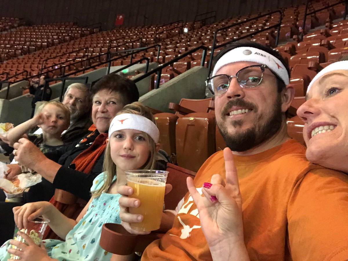 First <a href="/TexasMBB/">Texas Men’s Basketball</a> game for the kids #HookEm #ThisIsTexas and we’re gonna roll those #mountaineers down the hill