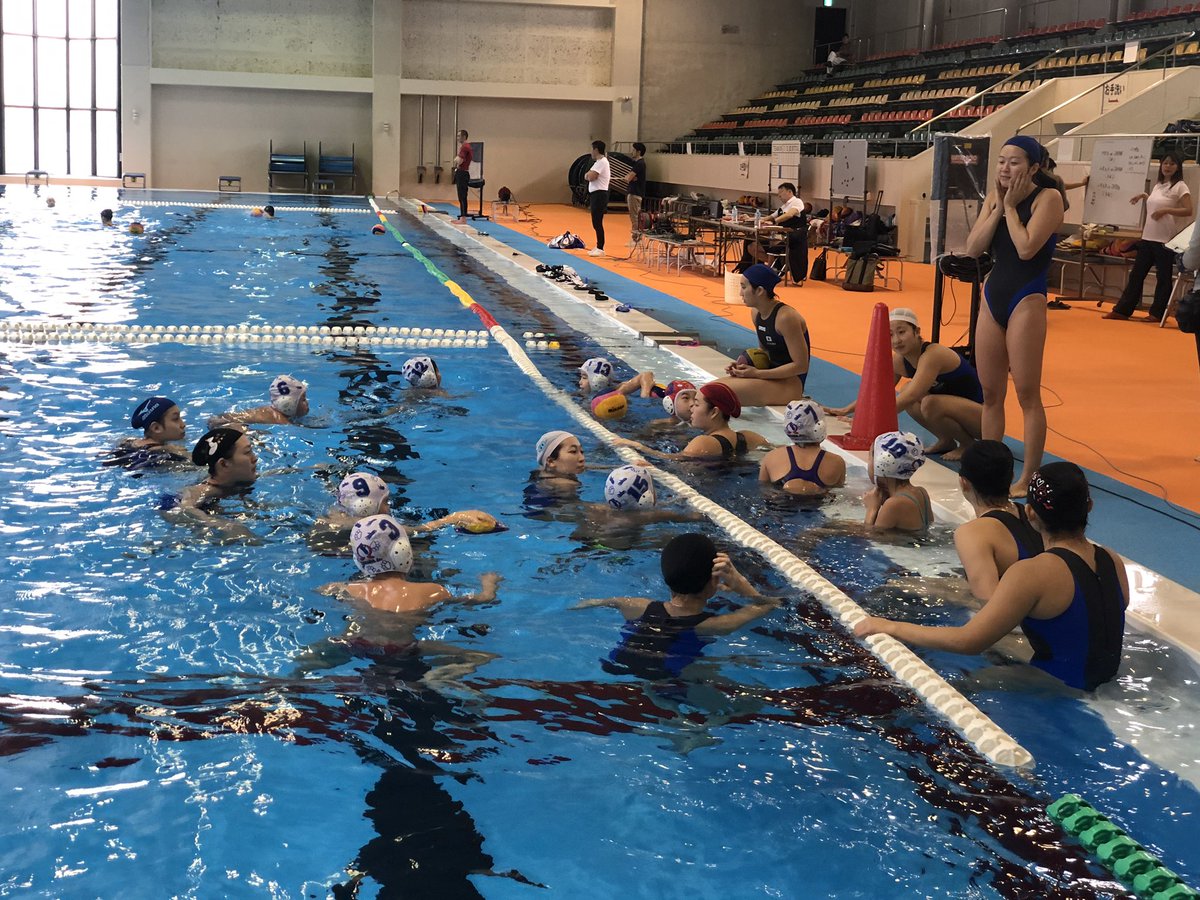 桃太郎カップ ー全日本ユース U15 水球競技選手権大会ー 水球女子日本代表による水球教室 In倉敷市屋内水泳センター ポセイドンジャパン 水泳