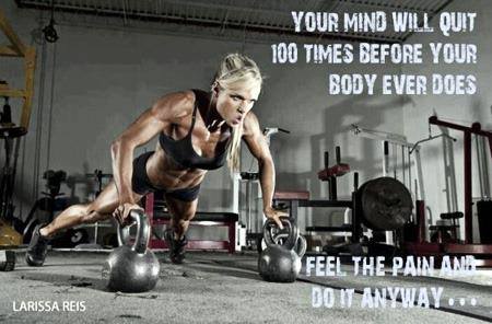 Your Mind Will Quit 100 Times Before Your Body Does! #MindOverMatter #NeverQuit