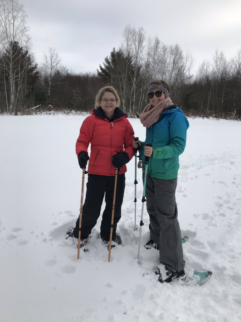 ARedemske's tweet photo. Snowshoeing day @MarkRedemske @Joe_Burns13 https://t.co/D4aeAyMEUI