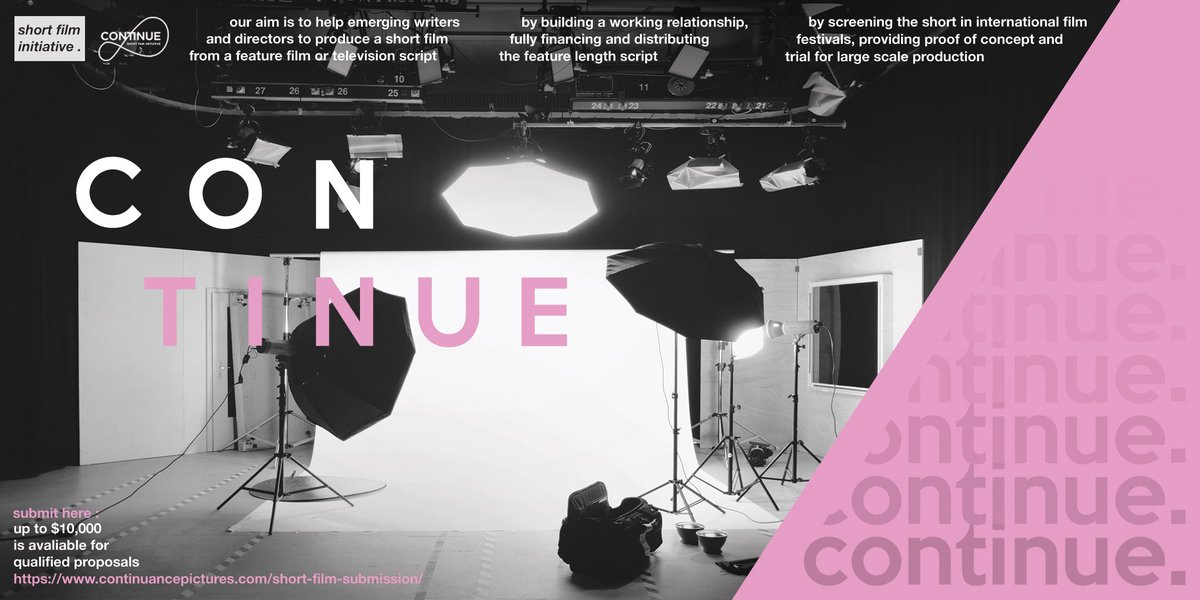 CONTINUANCEPICS's tweet image. Check out our new short film fund! We help emerging creatives develop and produce a short film concept targeting screening and distribution in the film market. 
Head on over to our website for more information on submissions 🤞🏻❤️