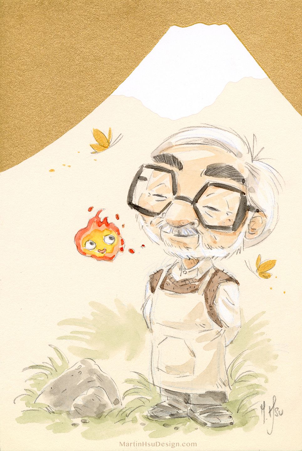 Ilustraciones para celebrar el cumpleaños de Hayao Miyazaki, por  
