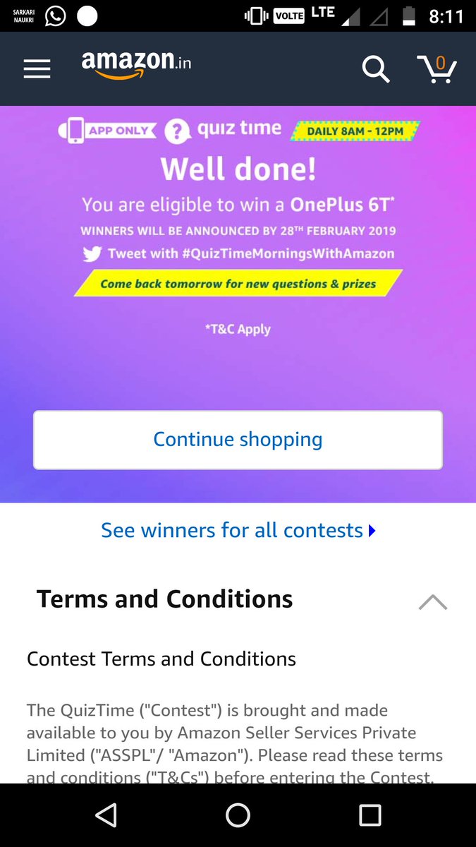 manoj_pahal's tweet image. #Quiz Time Morning with Amazon